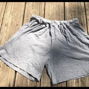 Gray gym shorts